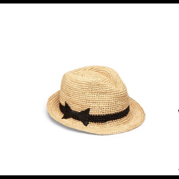 kate spade Accessories - Kate Spade Packable Straw Fedora Hat